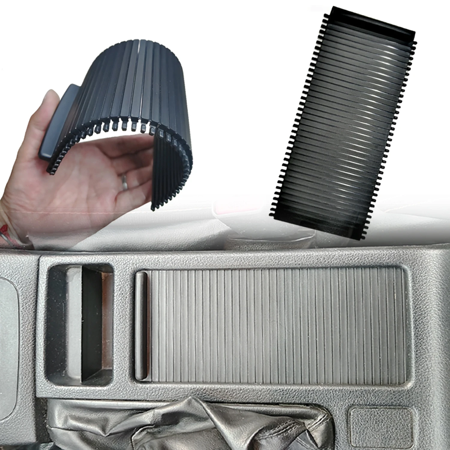 

Car Center Console Slide Roller Cup Holder Rolling Curtain 1pc for Subaru WRX STi 15-21 / Impreza WRX STi 08-18