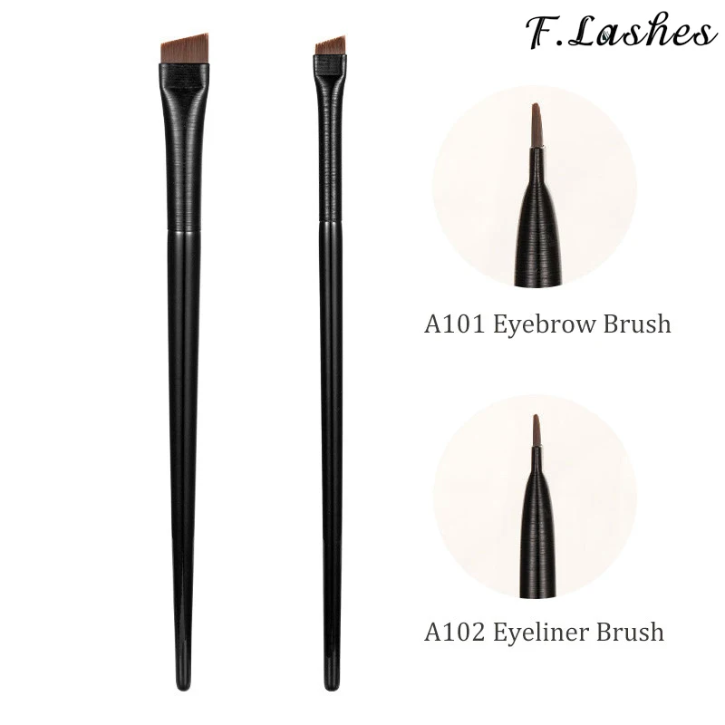 

Super Thin Angled Eyeliner Brush Small EyeBrow Eyeliner Flat Contour Makeup Brushes Fine Eyebrow 1Pcs Brushes Professional Tools