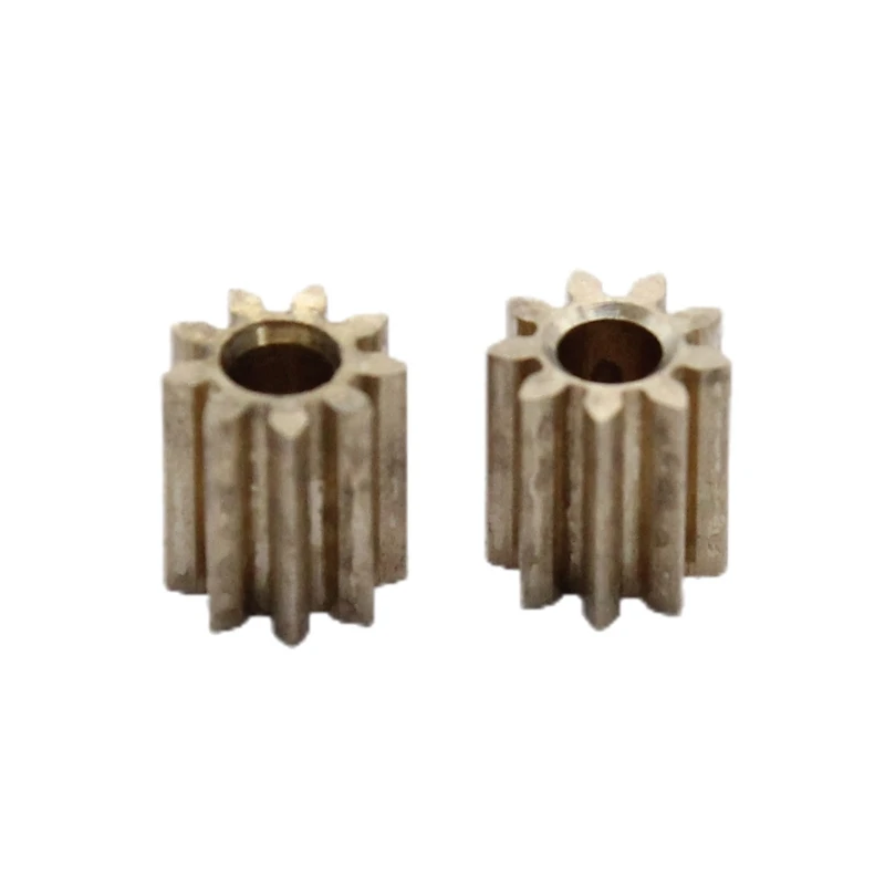 

2pcs Motor Gear 9 Teeth Brass Gear Car Auto Motor Replacement Accessories