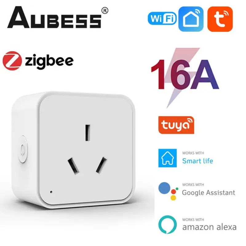 

Zigbee Tuya smart WiFi Home socket voice control mobile phone remote zigbee3.0 smart plug Australian standard socket 16A
