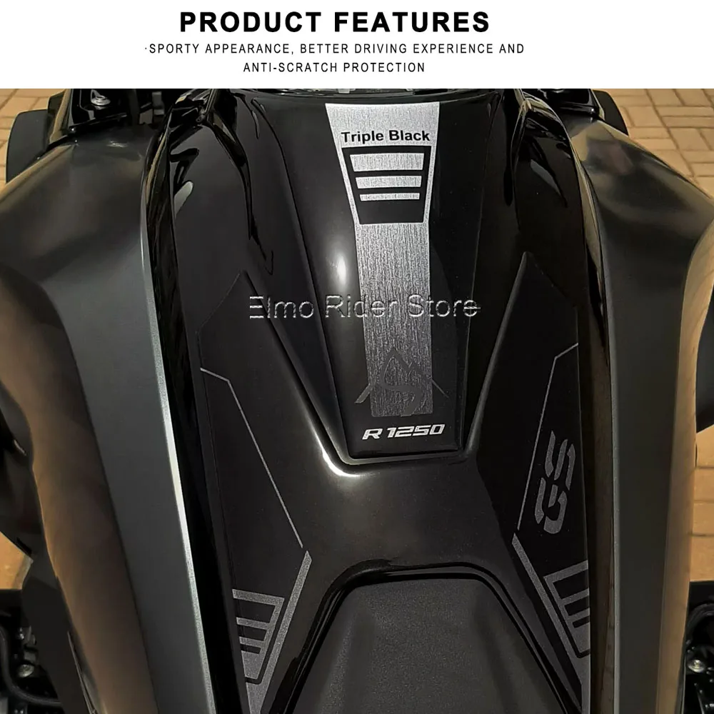 R 1250 для BMW GS Triple Black 2021 мотоциклетные 3D гелевые наклейки из эпоксидной смолы