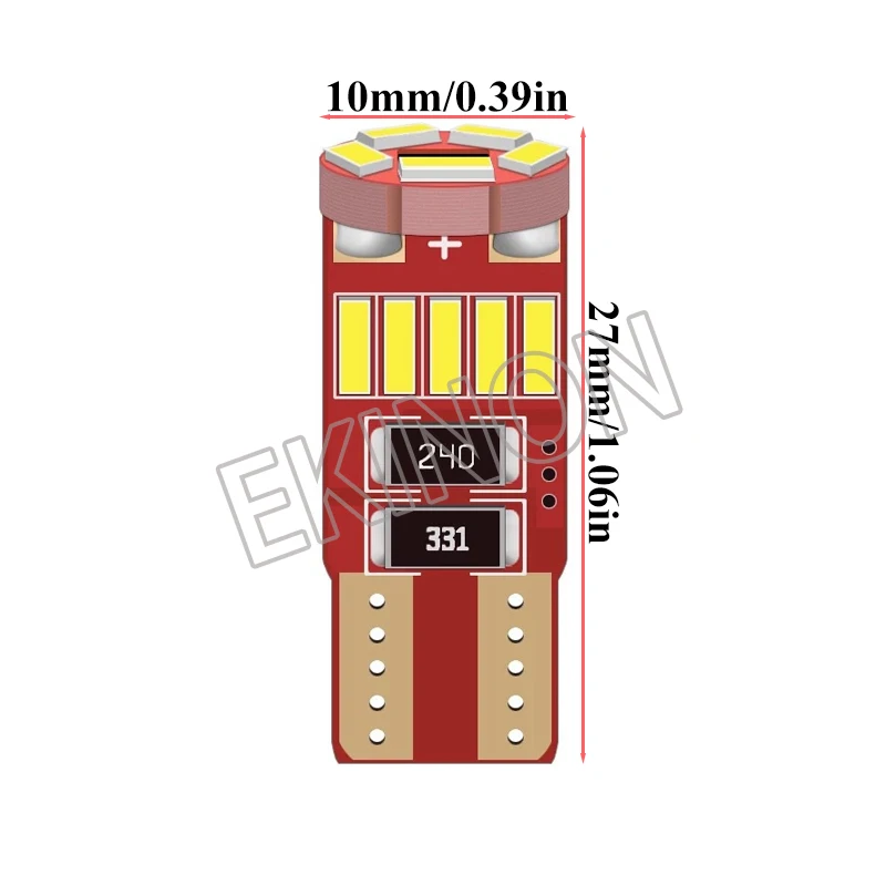 100 шт. светодиодный Автомобильные светодиодные лампы для салона автомобиля 12 В