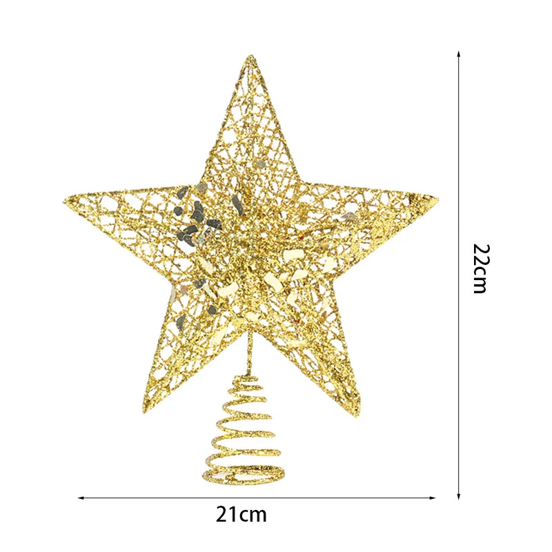 Топпер с золотой звездой для украшения рождественской елки идеально подходит