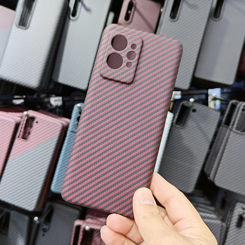 Ceny Pokrowiec Na Realme GT2 Pro Ultracienki Modne ładne Otwory Z Włókna Węglowego Aramidowe Przeciwwybuchowe Etui Na Telefony Komórkowe Osłona Zabezpieczająca