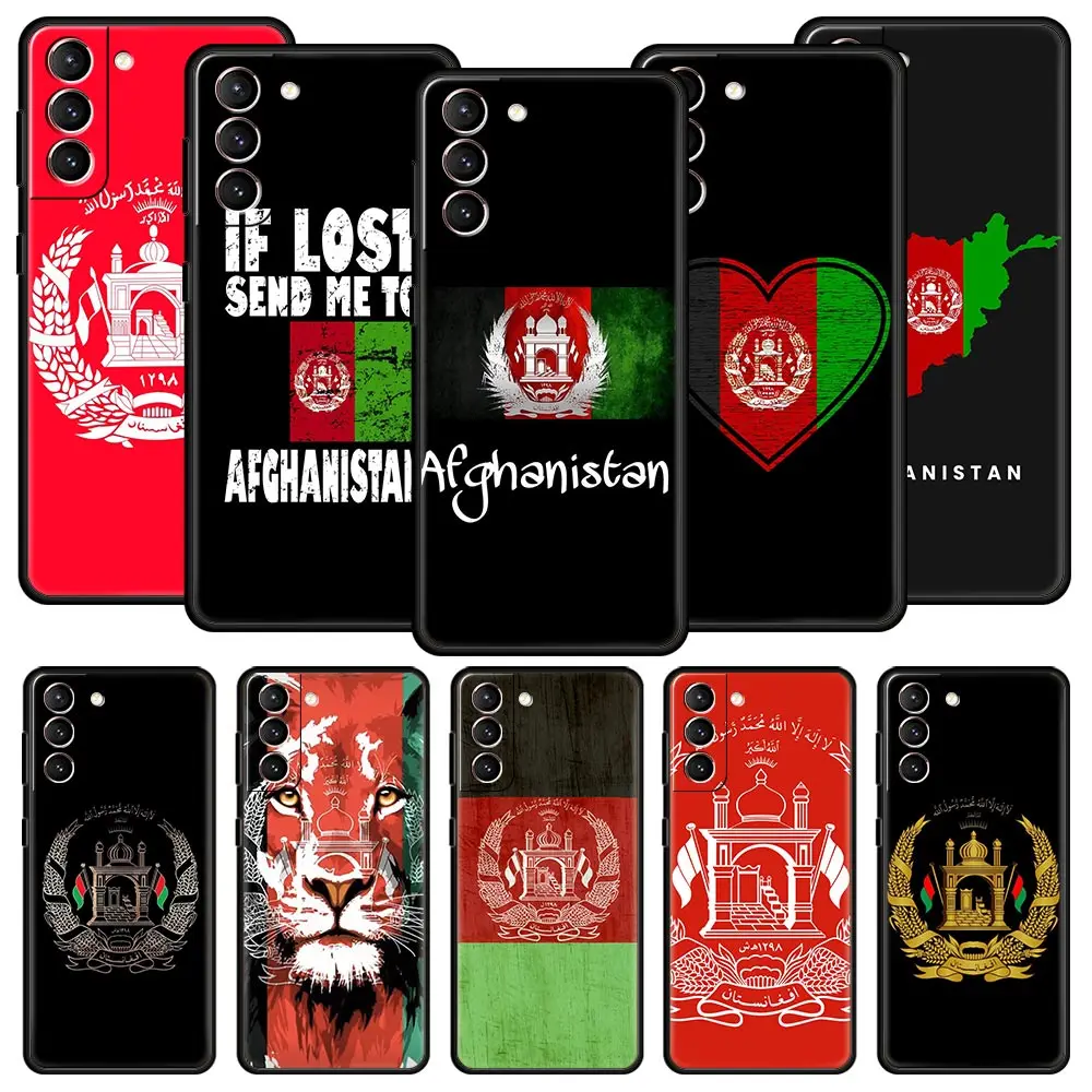 

Afghan Afghanistan Flag Phone Case For Samsung Galaxy S23 Ultra S22 S21 S20 FE 5G S10 S10E S9 S8 Plus Note 10 20 Cover Bumper