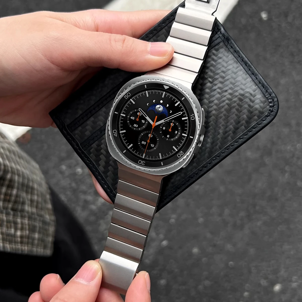 Фото Роскошный металлический ремешок для Samsung Galaxy Watch8 40/44 мм, ремешок с магнитной пряжкой для Galaxy Watch 8Classic, 46 мм, браслет-браслет №3