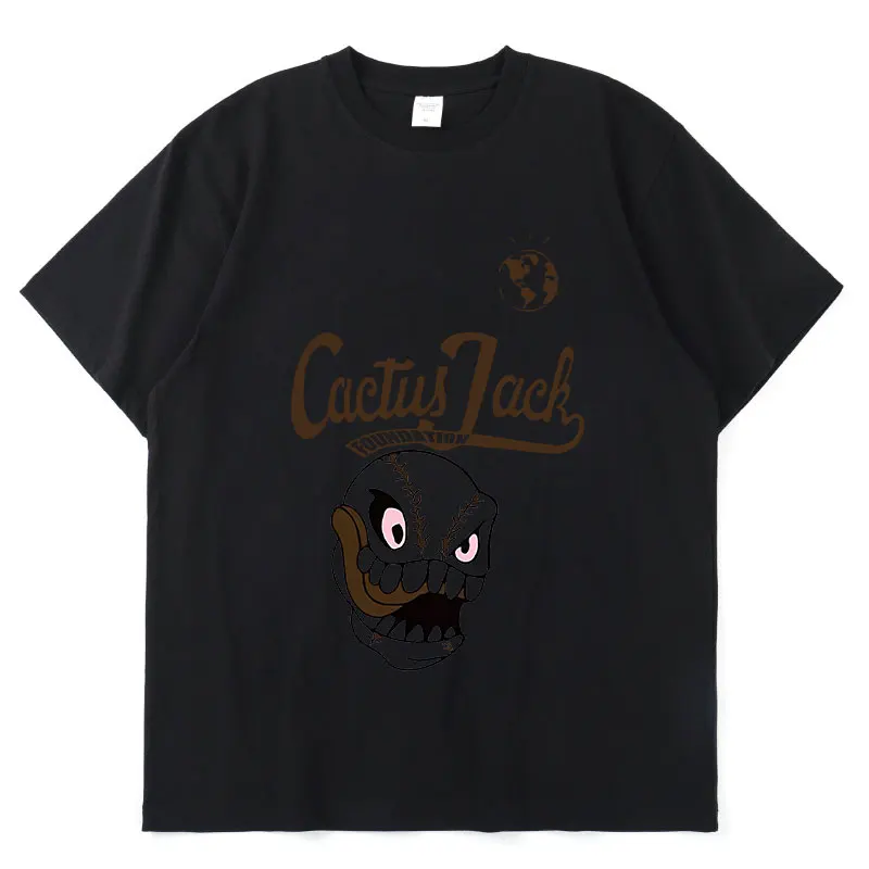 

Футболка хлопковая с принтом в стиле хип-хоп, с коротким рукавом