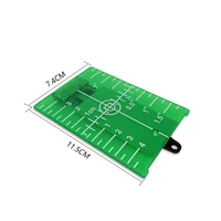 11 5cm x 7 4 cm laser target card plate with magnet for green red laser level suitable for line lasers