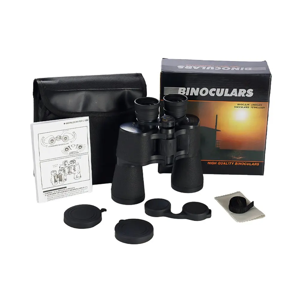 

20x50 Binoculars Low Light Night Vision BAK4 Prism FMC Lens Life Waterproof Binoculars For Travel Sightseeing