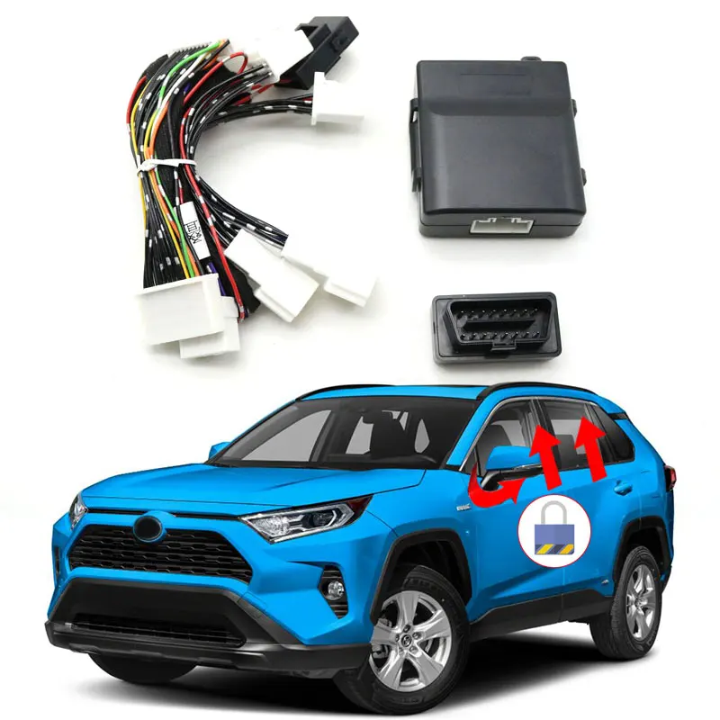 

LHD For Toyota RAV4 5th XA50 2019 2020 2021 Auto Window Lift Closer Opening +Speed Lock Unlock+Side Mirror Folding Unfold Module