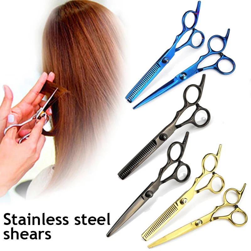 

Professional 6 inch Hair Scissors Thinning Barber Hair Shears Scissor Tools Hairdressing Scissors Stainless Steel Barber Scissor