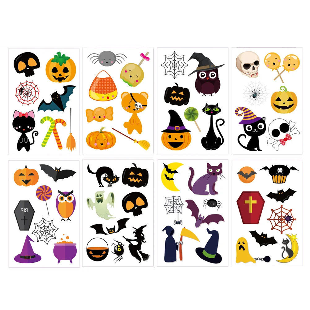 

24 Sheets Stickers Temporary Stickers Body Stickers Tatoo Pastes for Masquerade Party
