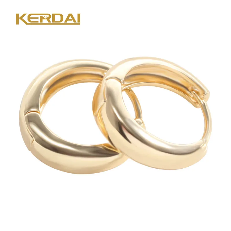 

Simple OL Gold Color Earring Statement Hoop Earrings for Women Men Ear Hoop Jewelry Gift Accessories