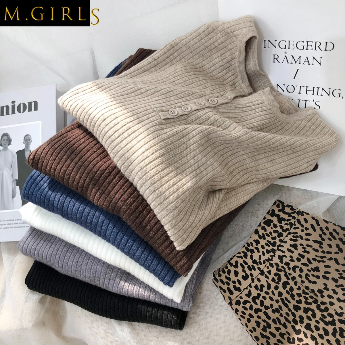 

Pullovers Women Button Japan Style Simple Tender Spring Leisure All-match 6 Colors Vintage Knitwear Feminino Popular Basic Ins