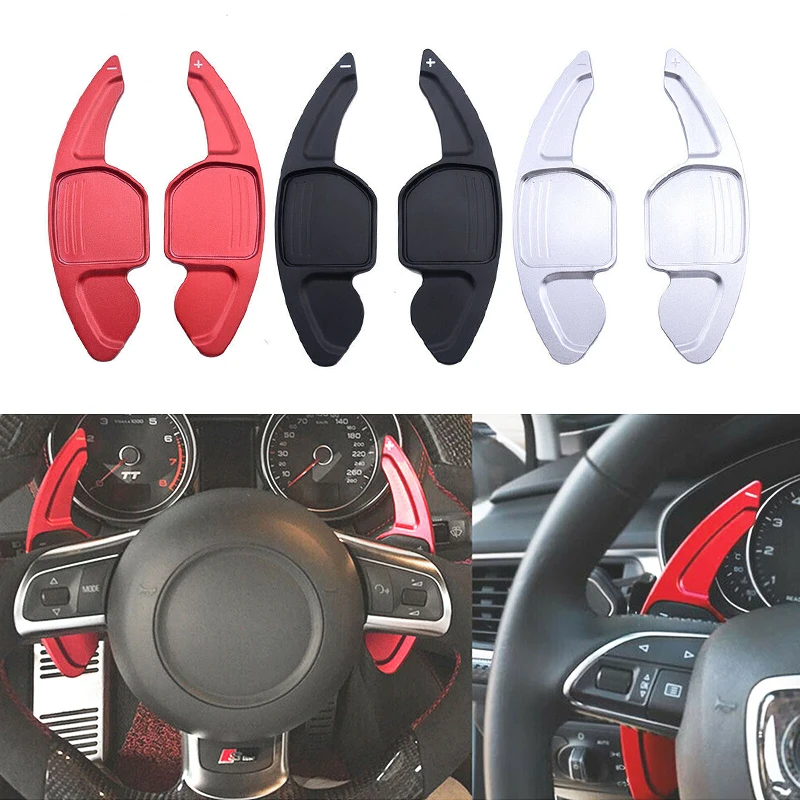 

Aluminum Car Sports Steering Wheel Shift Paddle Extension For Audi A3 A4 A4L A5 A6 A7 A8 Q3 Q5 Q7 TT S3 R8 Interior Accessory