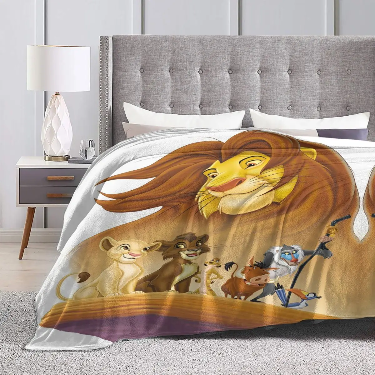 Одеяло Simba The Lion King американское анимированное пленочное теплое мягкое плюшевое