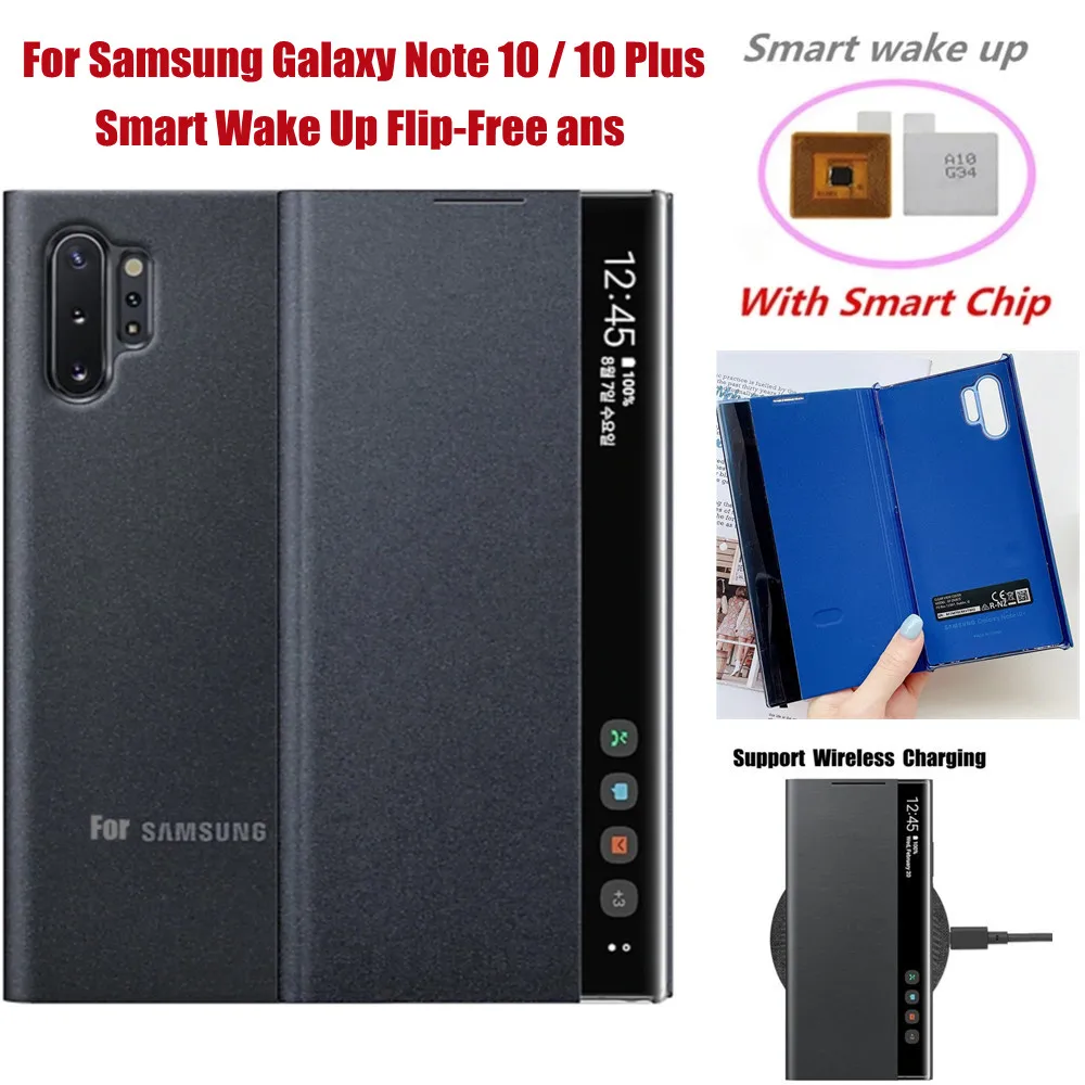 

Кожаный чехол-книжка с окошком для Samsung Galaxy Note 10