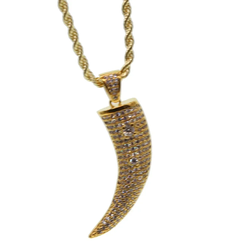 Золотое ожерелье с фианитами sdzstone