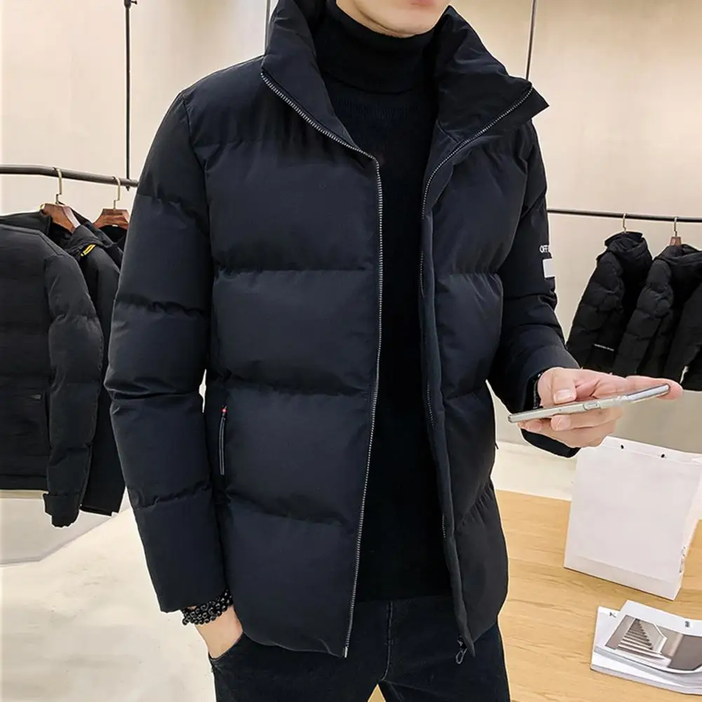 Stylish Men Windbreaker Long Sleeve Super Soft Coldproof Zipper Jacket  Washable Men Coat for Daily  Wear