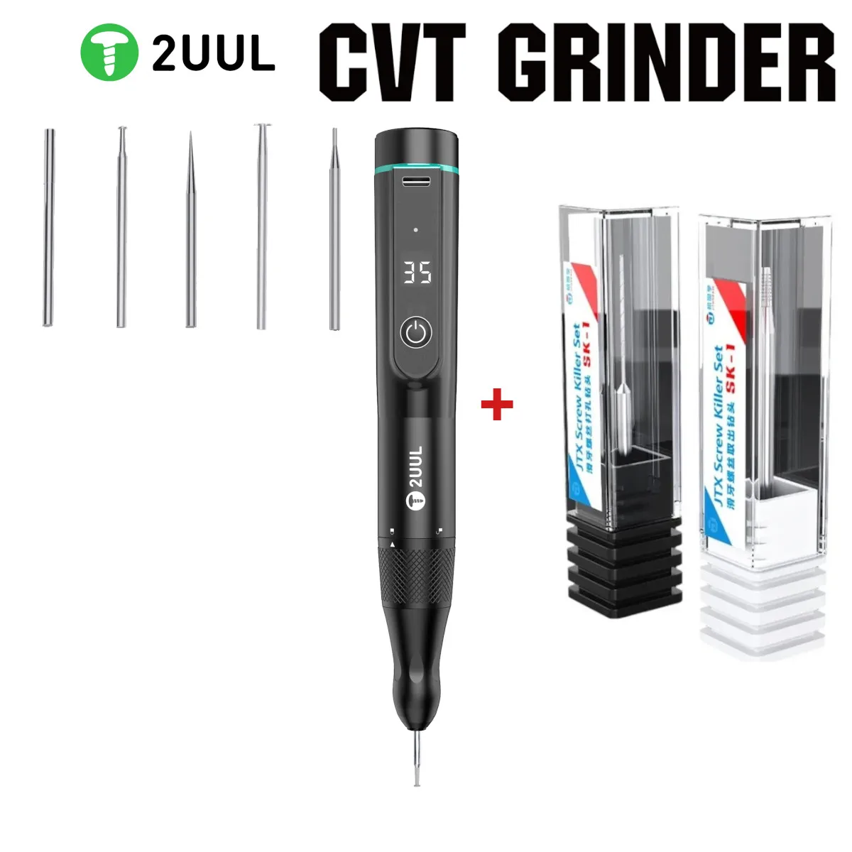 

Электрическая полировальная ручка 2UUL MINI GRINDER U8, сверло из сплава с скользящей резьбой для ремонта мобильных телефонов, ремонт стеклянной рамки печатной платы