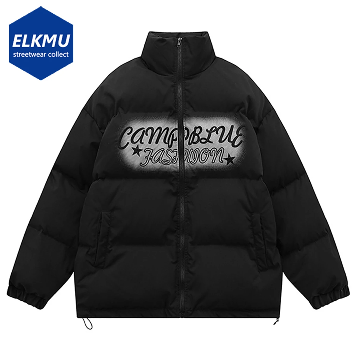 Winter Jackets Thicken Warm Parkas Padded Bubble Coats Men's Streetwear Hip Hop Oversized Puffer Jackets
