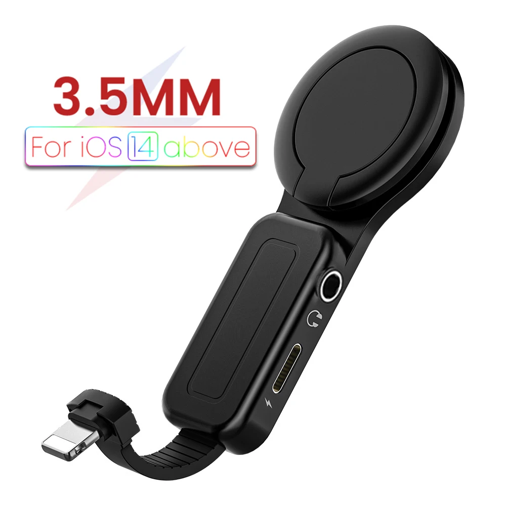 

Audio Adapter Charger Cable For iPhone 8Pin to 3.5mm 8Pin Audio&Charging Converter For iPhone 13 12 11 Charging Audio Splitter