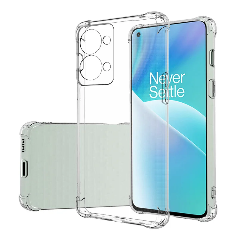 

Oneplus Nord 2T Nord2T Case Shockproof Airbag Silicone TPU Soft Cover for Oneplus Nord 2T 5G CPH2399 CPH2401 Clear Phone Case