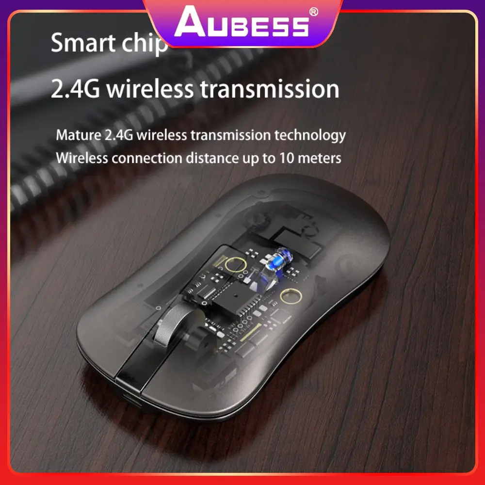

2.4ghz Computer Controller 3d Anti-skid Convenient Computer Wireless Mouse Dual Mode Rechargeable Computer Accessories 1600dpi