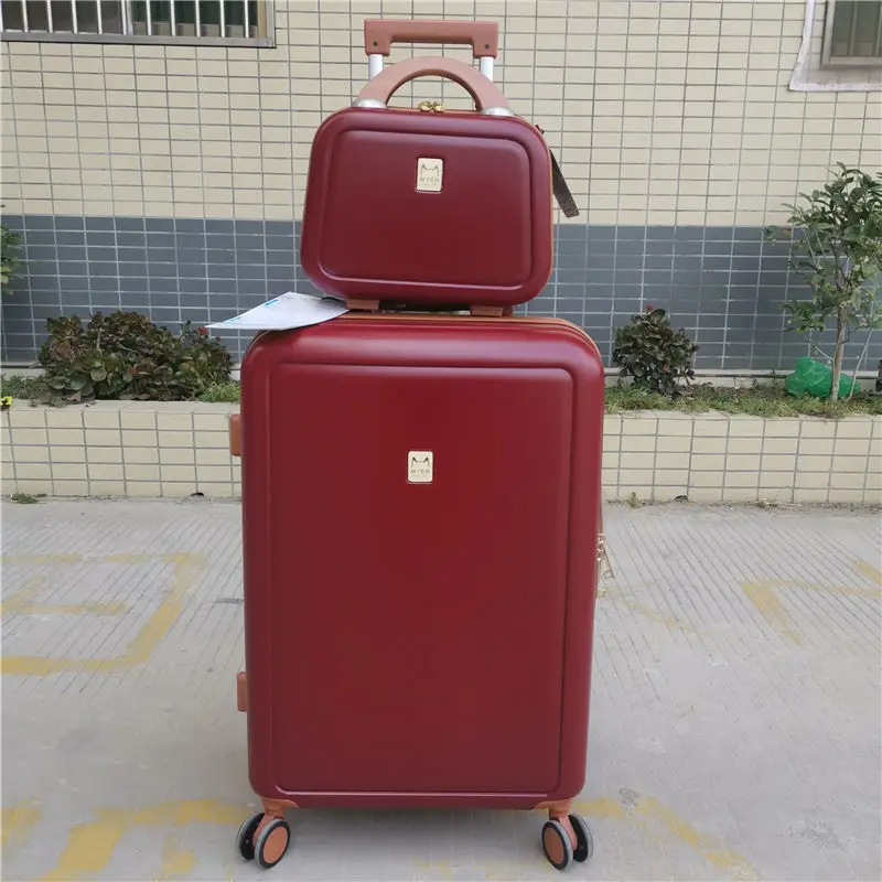 Fashion suitcase for men and women's pc trolley case, zipper suitcase, travel case, child and mother case
