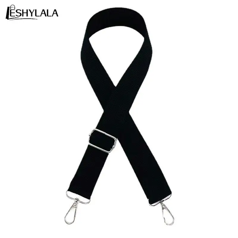 

70-125CM Nylon Black Color Handbags Strap Shoulder Bag Strap Belts For Bags Adjustable Replacement Bag Handles Bag Accessories