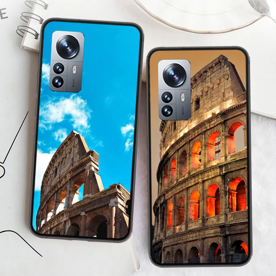 Чехол для телефона Colosseum Rome Italy Xiaomi Poco X7 X6 X5 X4 X3 GT NFC M4 M5 Pro 5G M3 Mi F6 F5 F4 F3 F2 F1 Capa Coque TPU Cover