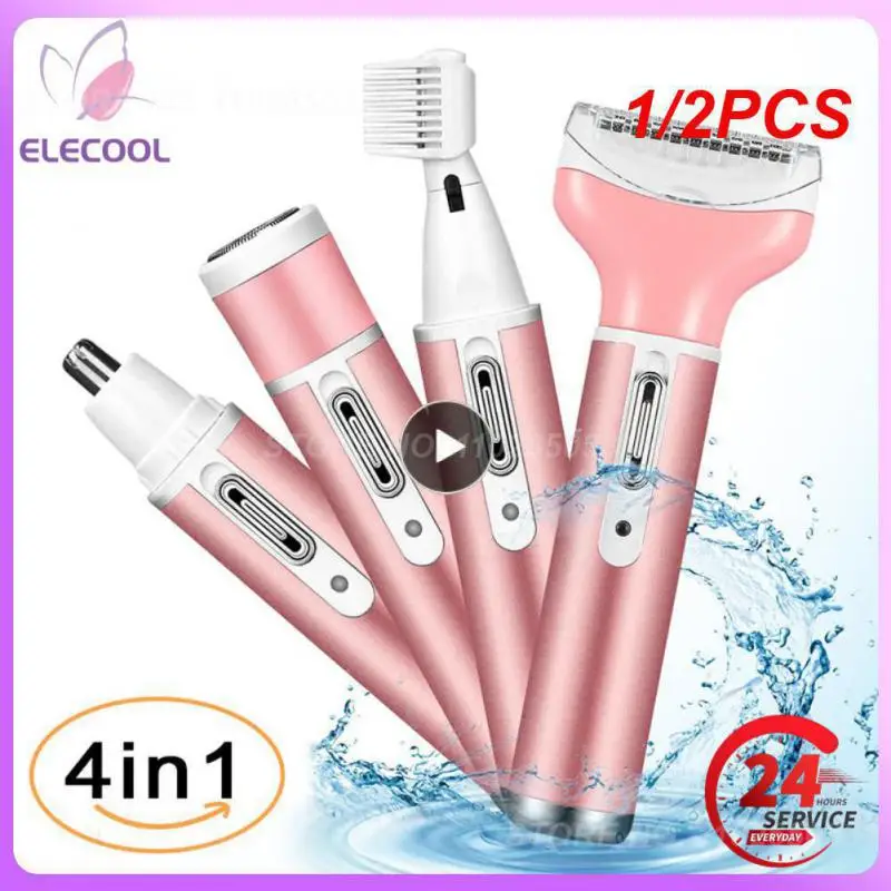 

1/2PCS Women Razor Shaver Beauty Instrument Body Epilator Nose Hair Removal Machine Lady Shaver
