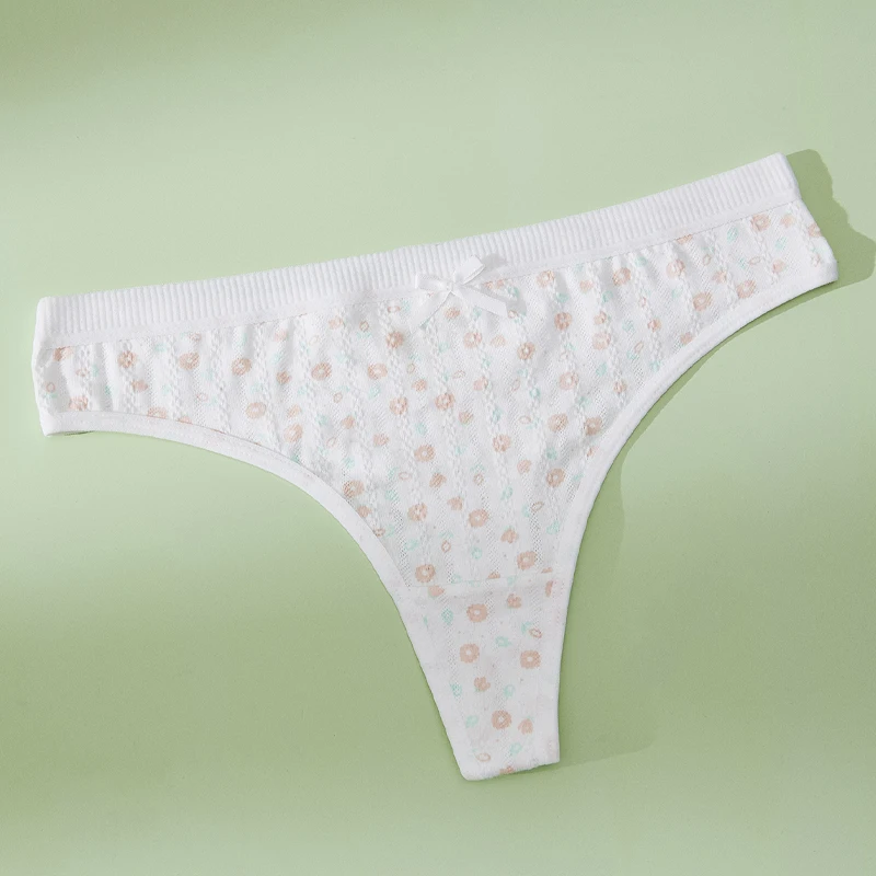 Женское нижнее белье с принтом модные стринги милая клубничная полоска теплый