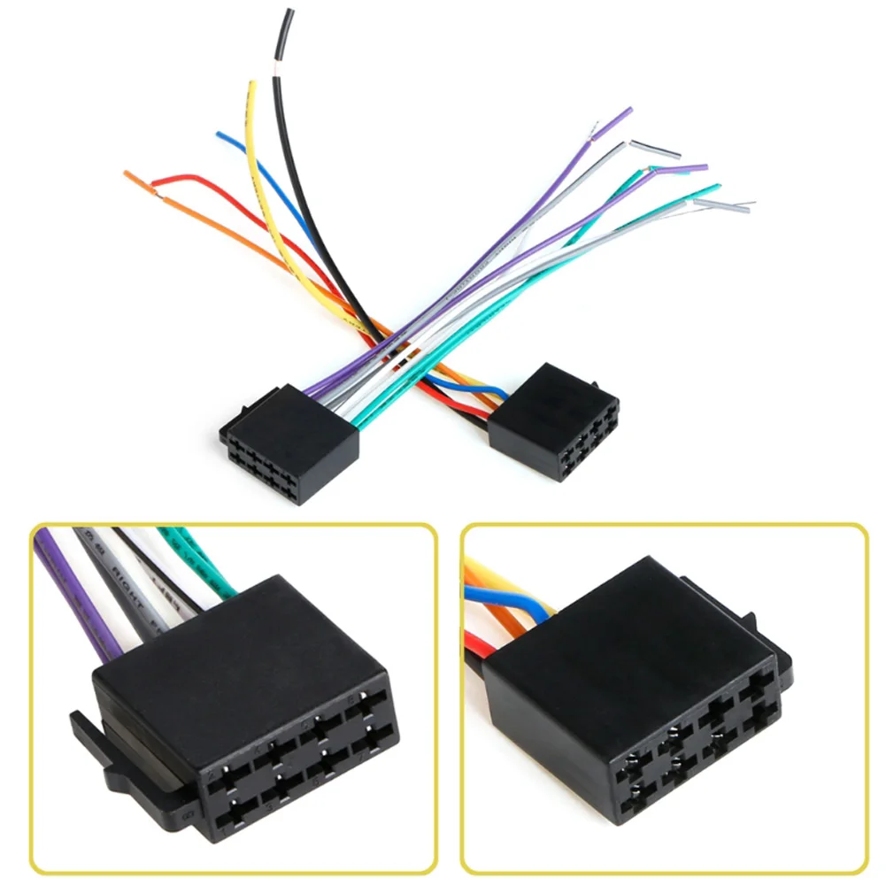 

Tail Line Adapter Cabe Harness Car Radio Wire Connector Plug Universal