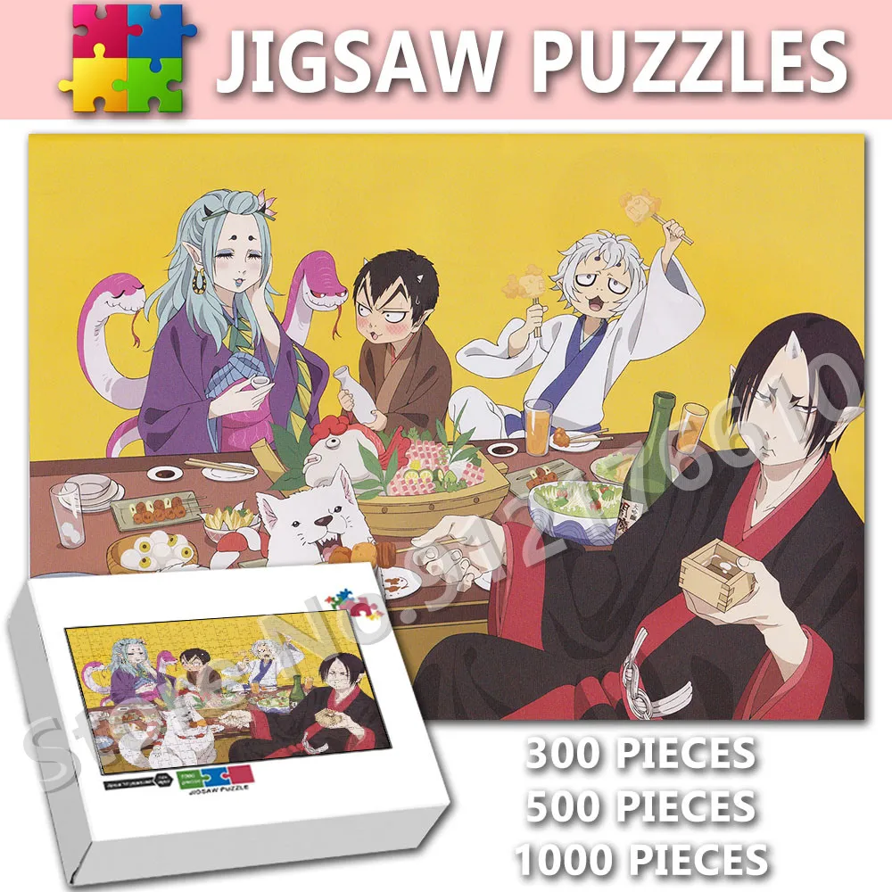 

Hoozuki No Reitetsu Jigsaw Puzzle 300/500/1000 Pieces Japanese Anime Comic Assembled Puzzles Education Decompression Toys Gifts