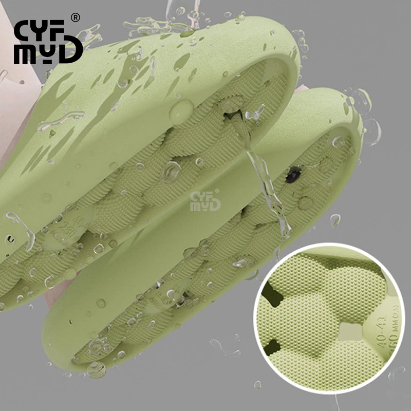 Home Slippers for Women Fashion Design Massage Bottom Bathroom Eva Slippers Soft Light Slide Indoor Platform Shoes Summer 2023