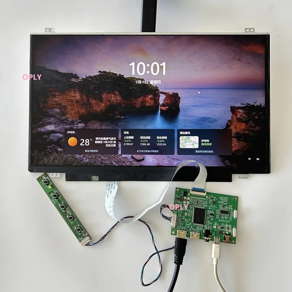 EDP 2 mini HDMI-compatible micro USB Controller Board for LP133WF2-SPL1 LP133WF2-SPA1 LP133WF2-SPL3/SPL6 LP133WF2 1920X1080 LED