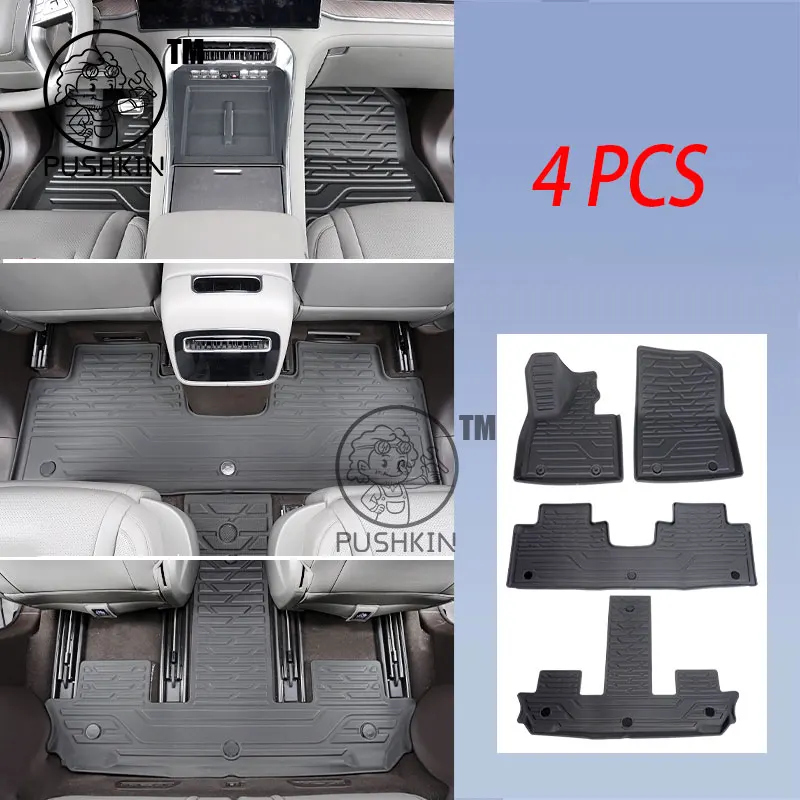 

Для Denza N9 2025 2026 коврики из ТПЭ, грязеотталкивающий ковер для ног, напольный чехол, автомобильные аксессуары для интерьера