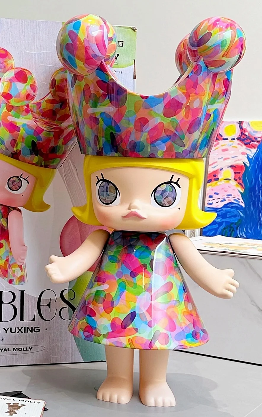 Luo Jiujiu Mega Royal Molly 400% Bubble Series Kawaii Фигурка