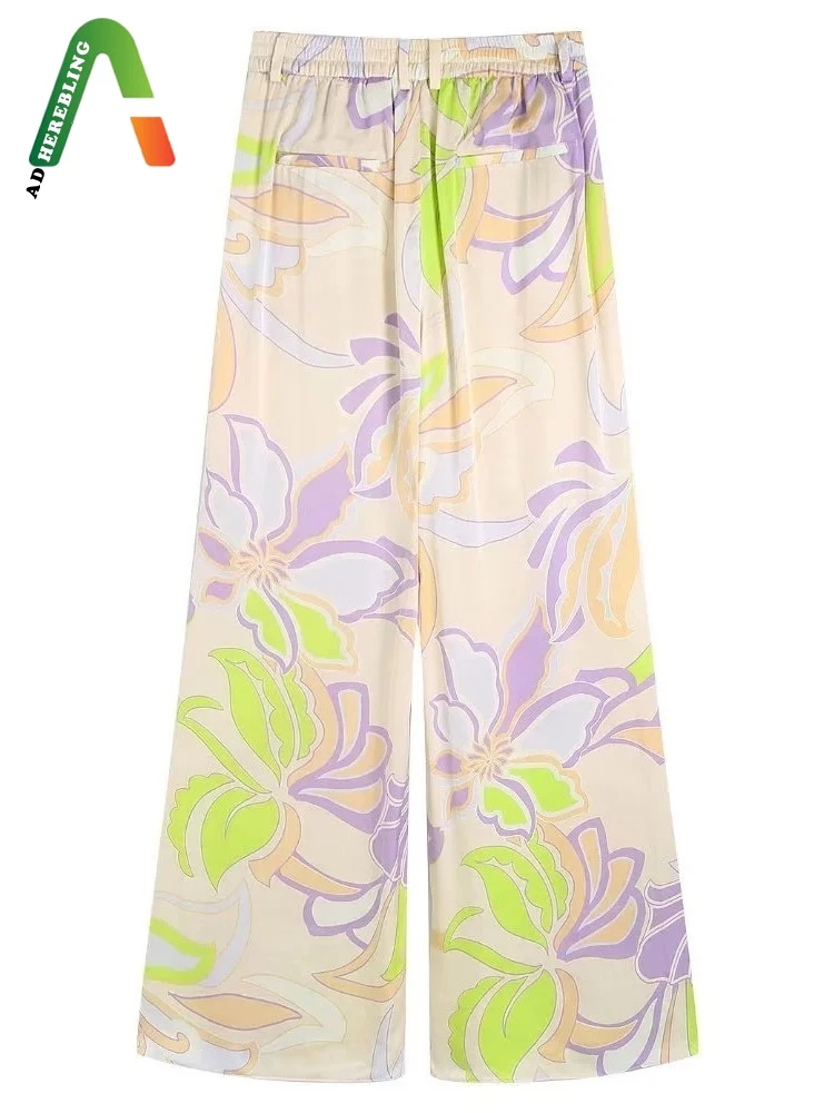 Женский костюм с цветочным принтом Adherebling повседневный легкий из рубашки длинным