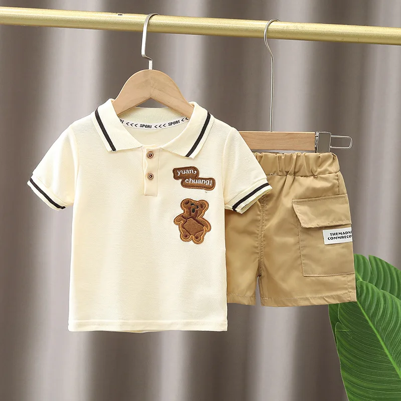 

Baby Boys Clothes Sets Summer 0 1 2 3 Years Old Toddler Polo T-shirt Shorts 2pcs Tracksuits For Newborn Outfits Sports Suit 2022