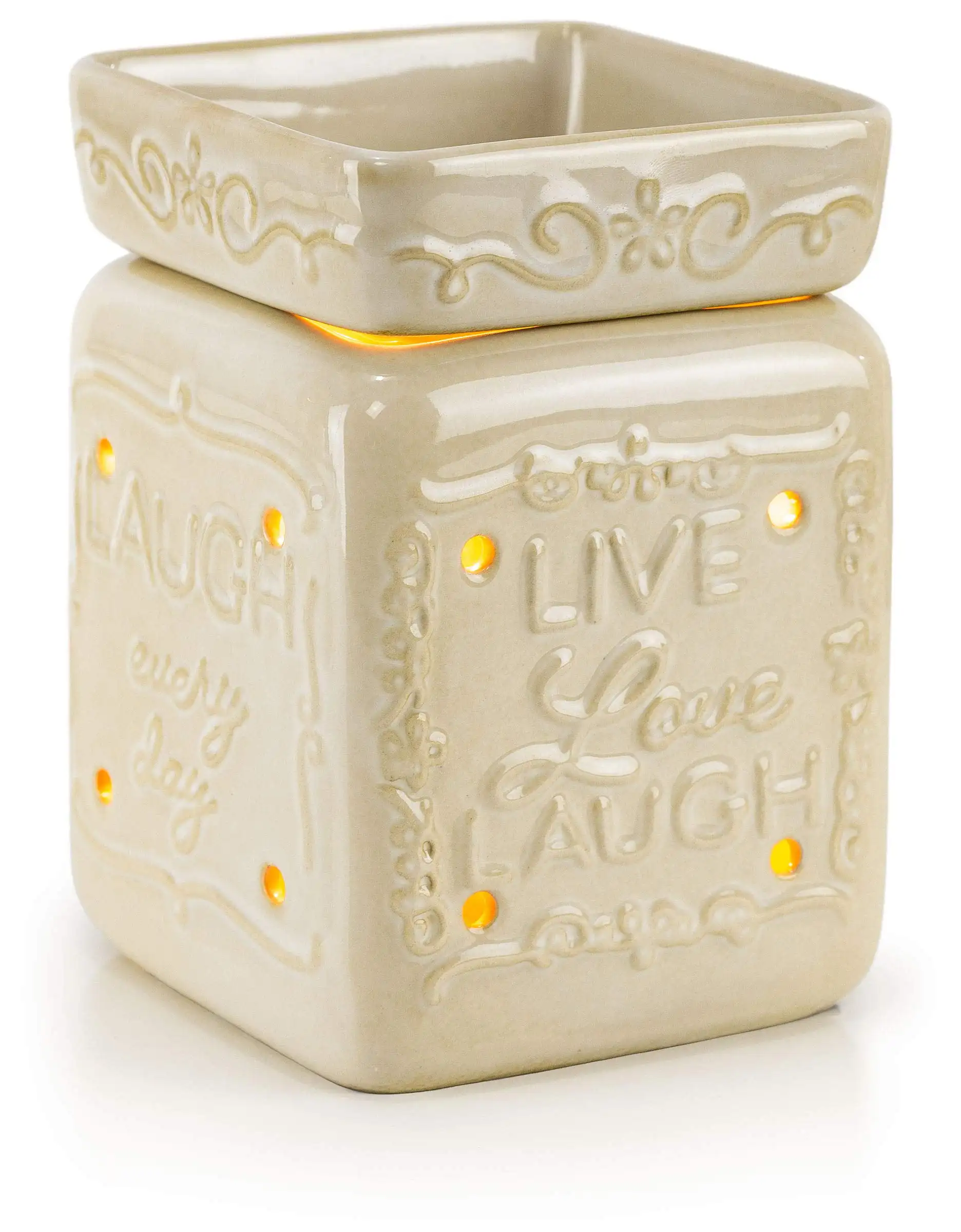 

| Ceramic Fragrance Warmer Live Love Laugh | 1