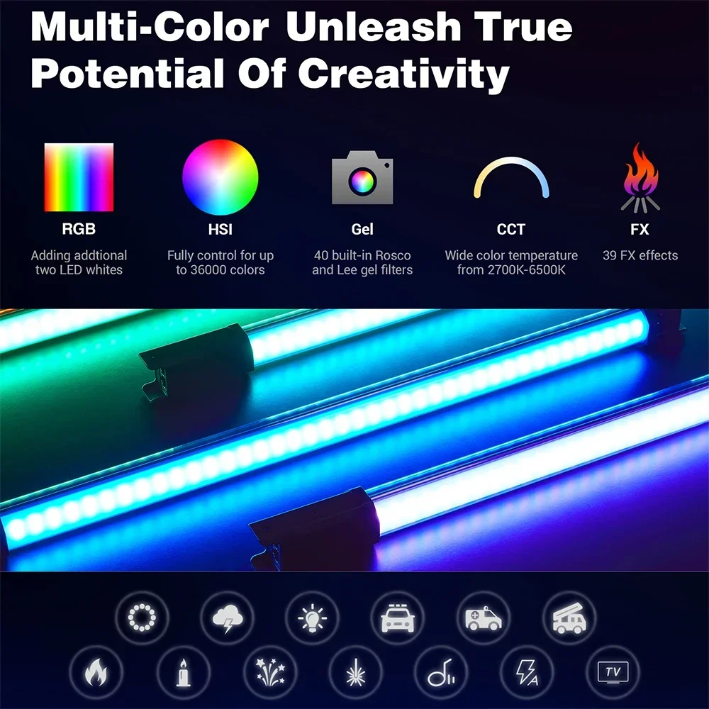 Лампа Godox TL60 RGB-лампа для фотографий