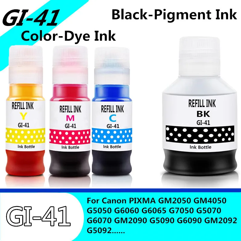 GI-41 GI 41 сменные чернила для принтера Canon PIXMA G1020 G2020 G3020 G3060 G1520 G2520 G2560 G3520 G3560 G3620