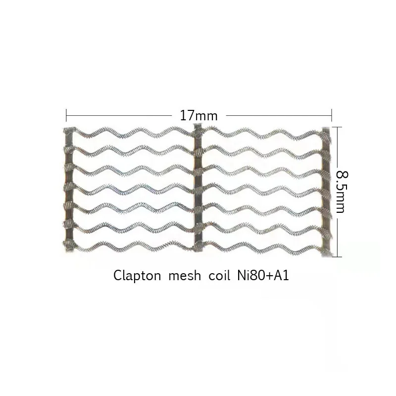 10boxes 17*8.5mm nexMesh Coil Clapton Ni80 and A1 0.15ohm mesh coil for Profile RDTA Profile 1.5RDA Meshwork Coil