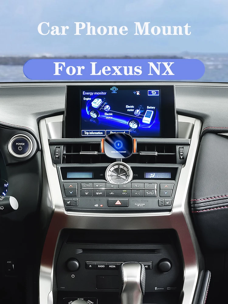 Подставка для телефона с беспроводным зарядным устройством 15 Вт Lexus NX200/NX300h/NX300