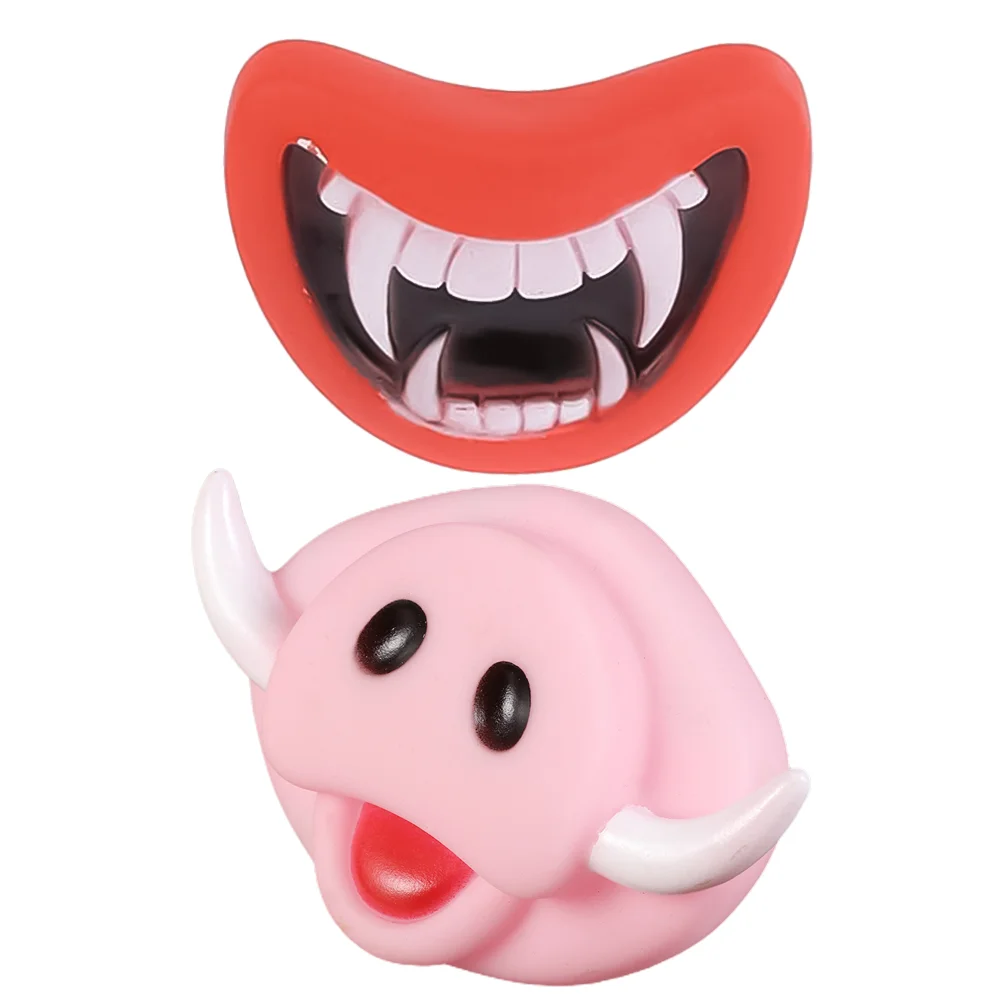 

1 Set 2pcs Lighweight Novel Creative Molar Squeaky Co-worker Friends Family