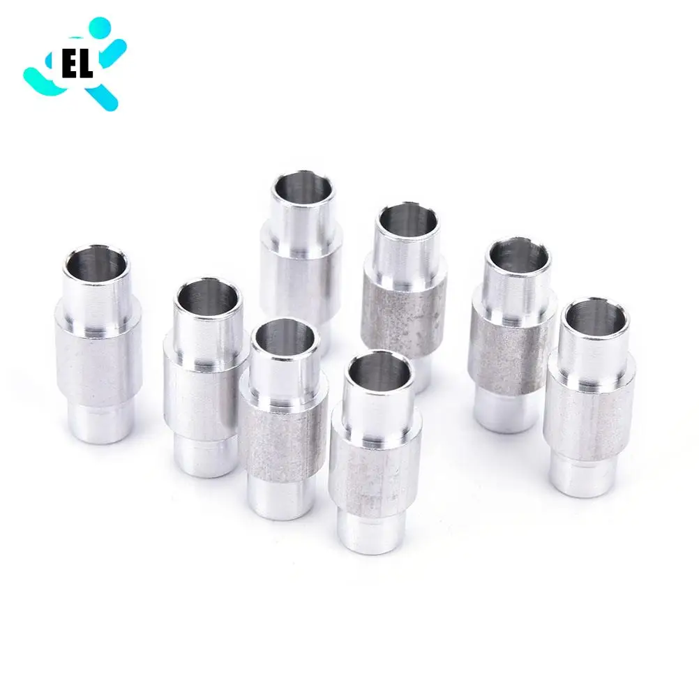 8 PCS Aluminum Alloy 6mm Axles Roller Skate Shoes Bearing Spacer Slalom Skateboard Longboard Wheels Bearing Bushing Sleeve