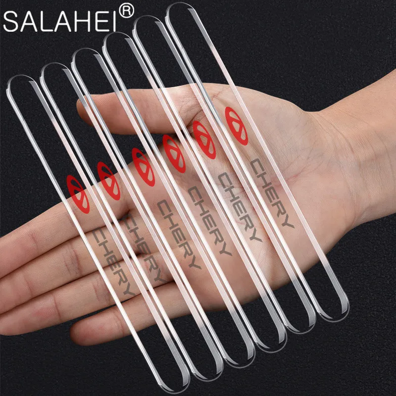 

6Pcs Transparent Car Door Anti-collision Strip Stickers For Chery Tiggo 7 Pro 8 4 3 2 T11 5X Amulet Fora QQ IQ Fulwin Arrizo 5