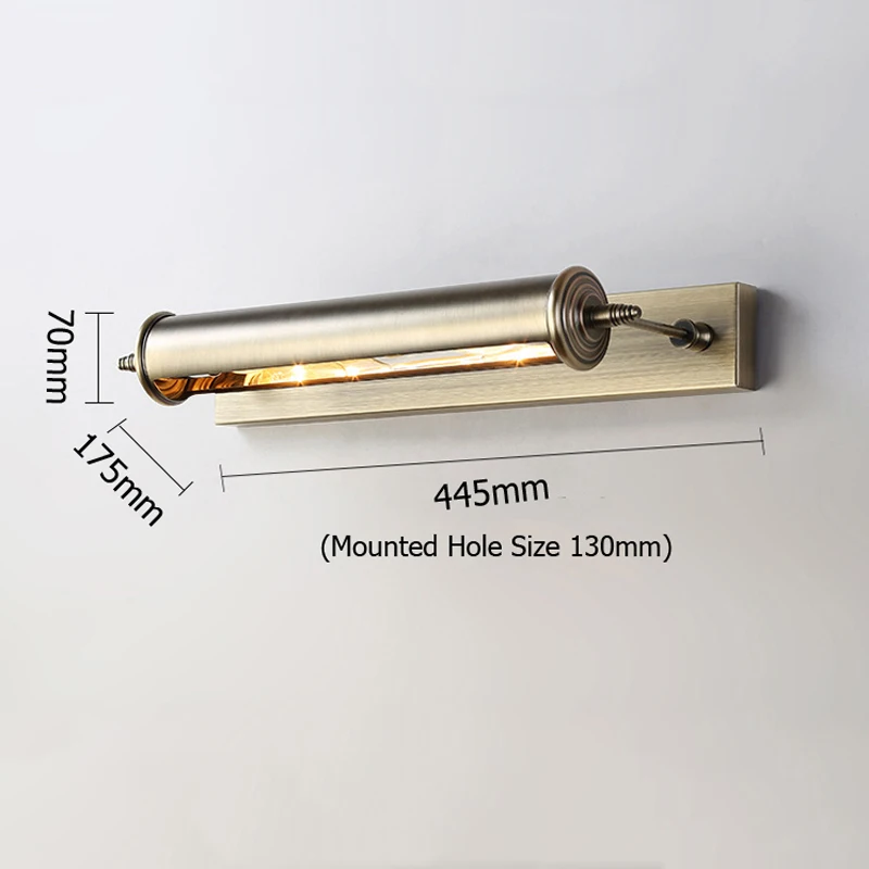 

Винтажный бронзовый настенный светильник wecus E14